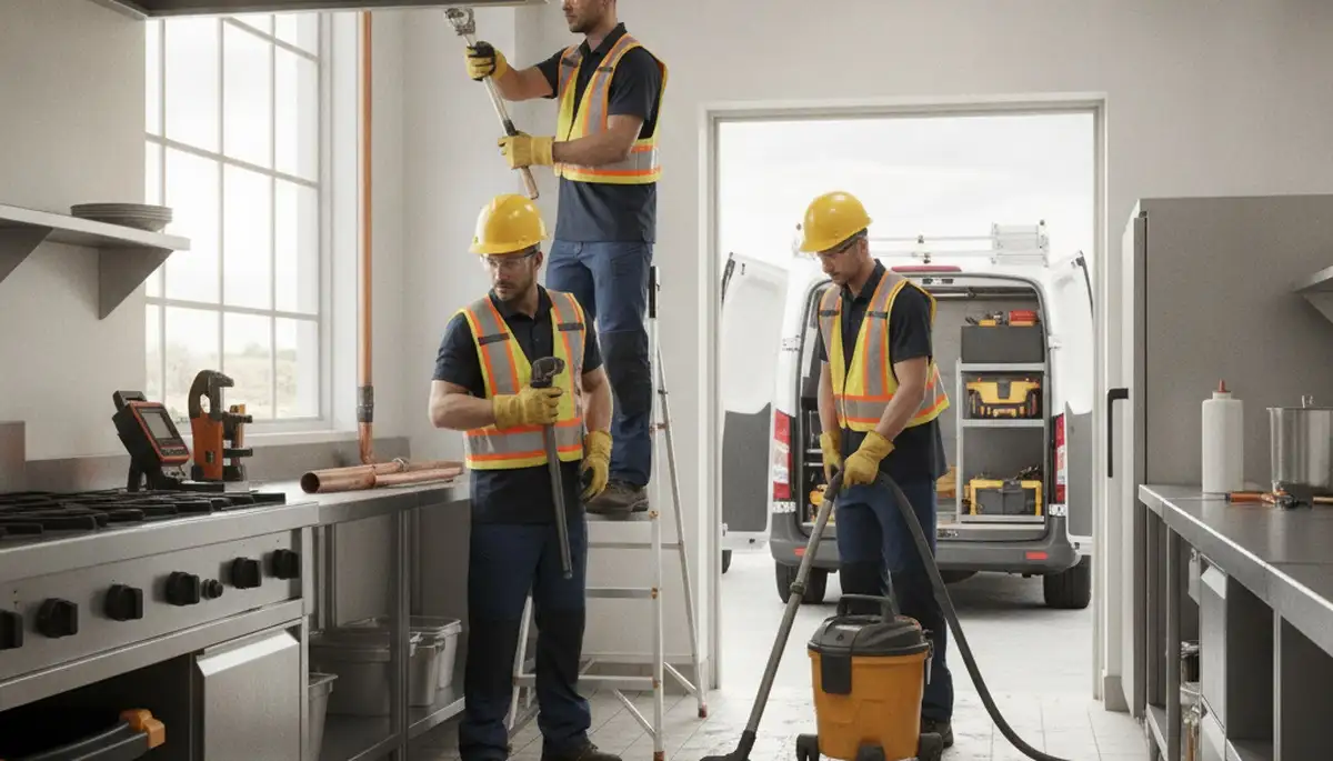 Emergency plumber servicing Orange, CA home for leaks and burst pipe repair