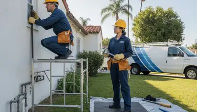 Orange, CA plumbing repair team on service call for residential pipe and fixture repair