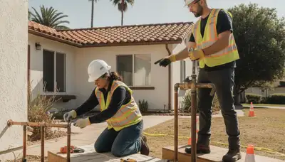 Orange, CA plumbing repair service van for local emergency pipe and leak repairs