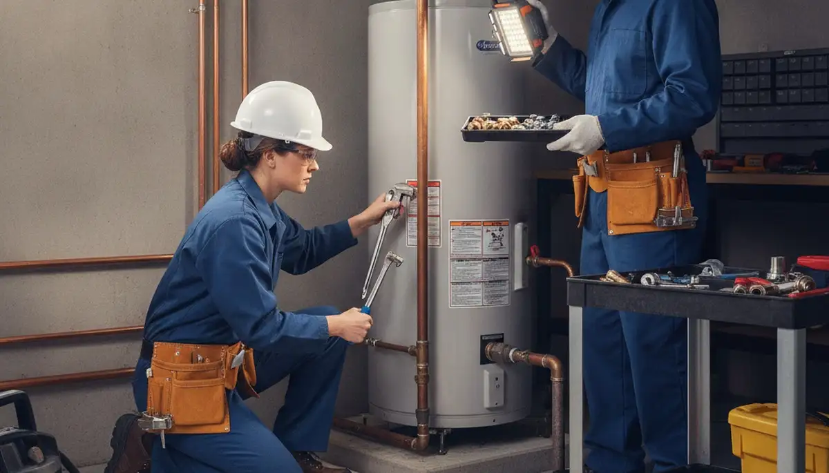 Orange, CA plumber repairing a home leak with tools for fast plumbing repair service