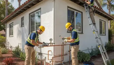 Orange, CA plumbing repair technician providing local plumbing service for homeowners