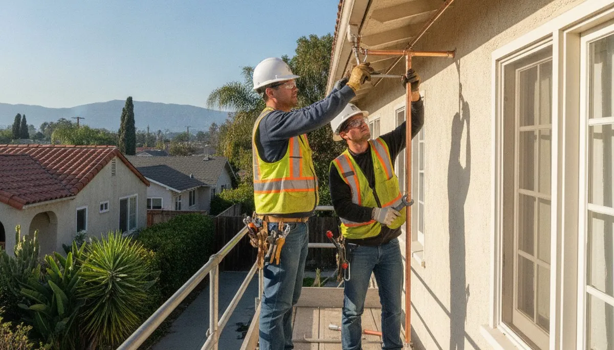 Plumbing repair technician serving Orange, CA for residential and commercial plumbing services