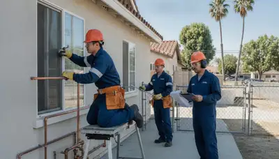 Orange, CA plumbing repair service truck with professional technician tools ready for repairs