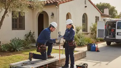 Orange, CA plumbing repair technician providing expert drain and pipe repair service