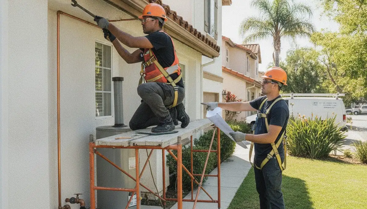 Orange, CA plumbing repair service truck for emergency pipe and leak repairs