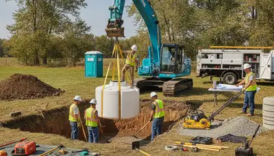 Septic tank installation for Orange, CA homes by On Call Plumbers
