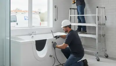 Walk-in tub installation by Orange, CA plumbers for safer, more comfortable bathing